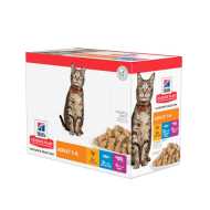 Hill's Science Plan kesica za mačke Cat Adult Multipack - Mix Piletina, Govedina i riba 12x85g