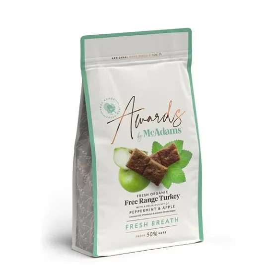 Mc Adams poslastica za pse Awarsd with peppermint & apple 150g