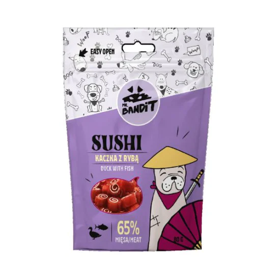Mr. Bandit Sushi - Pačetina i riba 80g Mr. Bandit Sushi - Pačetina i riba 80g