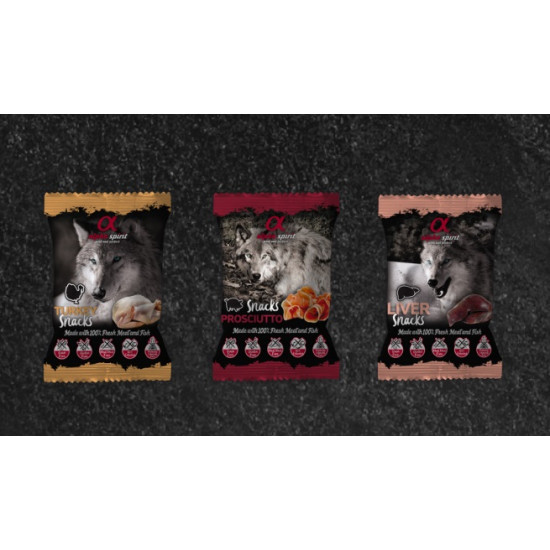Alpha Spirit poslastica za pse Jetra 50g