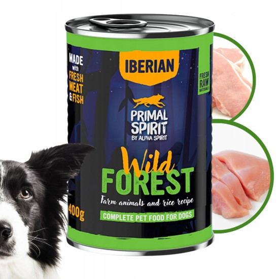 Alpha Spirit Primal Spirit konzerva za pse - Wild forest 400g