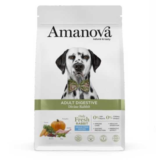 Amanova hrana za pse Adult - Digestive Divine Zečetina 10kg