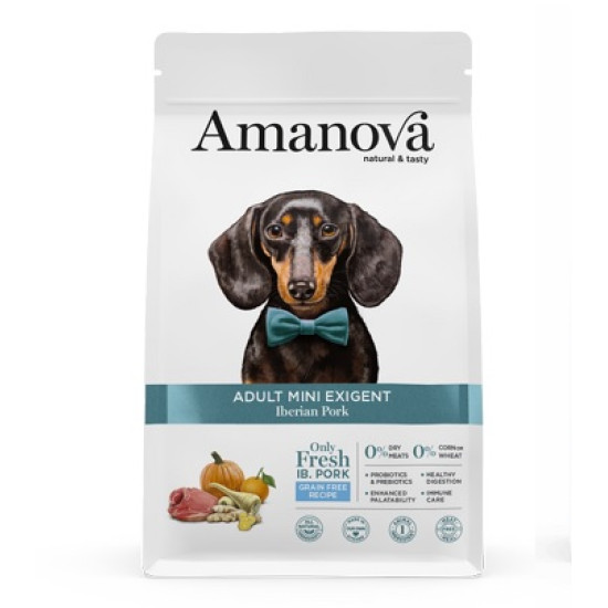 Amanova hrana za pse Adult Mini - Exigent Iberian Pork 7kg
