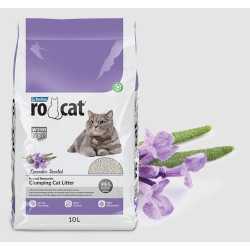 RoCat grudvajući posip za mačke - Lavanda 5l