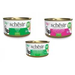 Schesir Complementary konzerva za mačke - Piletina i brancin u želeu 70g