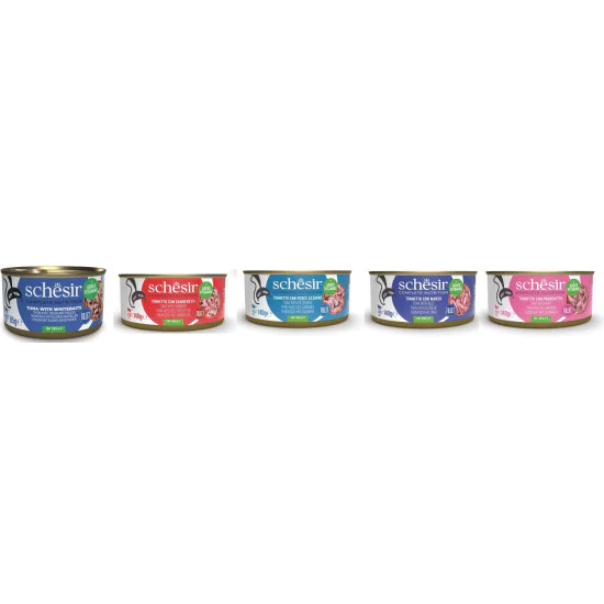 Schesir Complete&Balanced konzerva za mačke - Tuna i inćun u želeu 140g