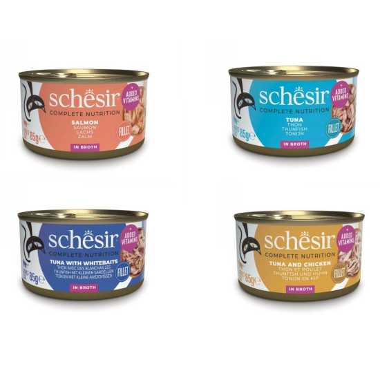 Schesir Complete&Balanced konzerva za mačke - Losos u brodetu 85g