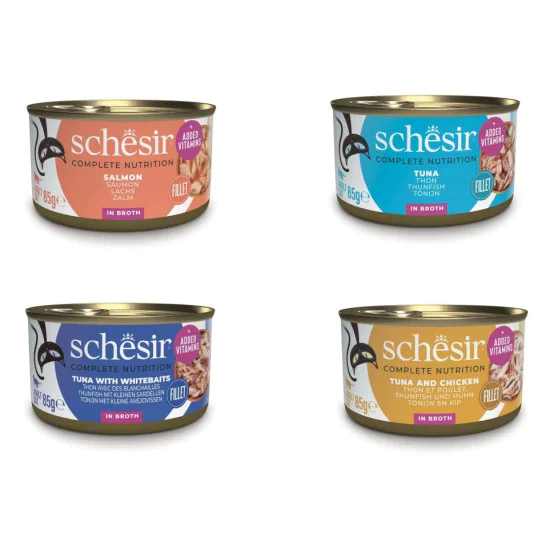 Schesir Complete&Balanced konzerva za mačke - Tuna i piletina u brodetu 85g