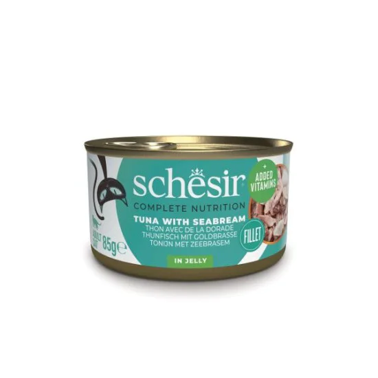 Schesir Complete&Balanced konzerva za mačke - Tuna i orada u želeu 85g