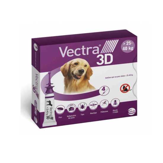 Vectra 3D antiparazitik za pse Spot On 3x4.7ml 25-40kg