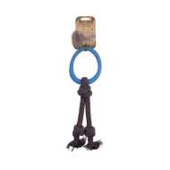 BECO Hoop on rope L Blue 37cm