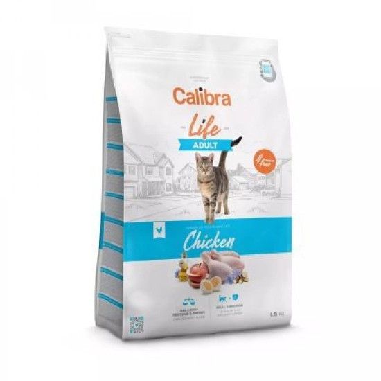 Calibra Cat Life hrana za mačke Adult - Piletina 1.5kg