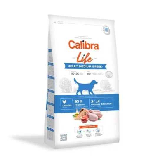 Calibra Dog Life hrana za pse - Adult Medium breed Piletina 12kg