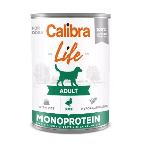 Calibra Dog Life konzerva za pse Adult - Pačetina sa pirinčem 6x400g