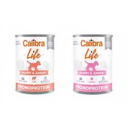 Calibra Dog Life konzerva za pse Puppy&Junior - Piletina sa pirinčem 6x400g