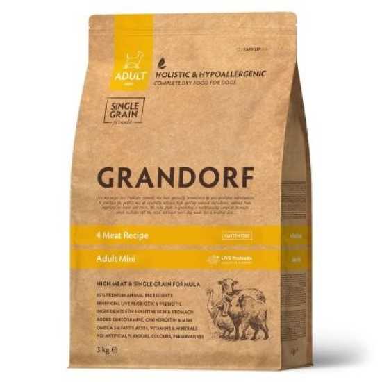 Grandorf Dog Adult Mini 4 Vrste mesa 1kg