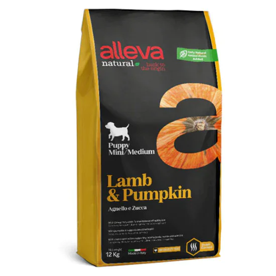 Alleva hrana za pse NATURAL Puppy All Breeds - jagnjetina i bundeva 2kg
