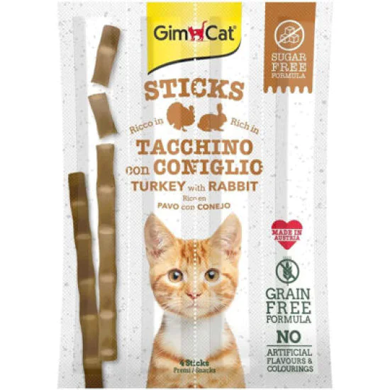 Gimcat Sticks Ćuretina&Zečetina - 4kom Gimcat Sticks Ćuretina&Zečetina - 4kom