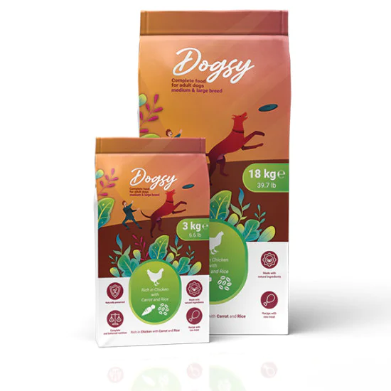 Dogsy Dog Medium&Large Adult - Piletina&Šargarepa 18kg