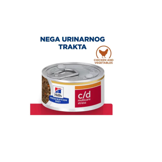 Hill's Prescription Diet cat veterinarska dijeta C/D konzerva Urinary stress 82g