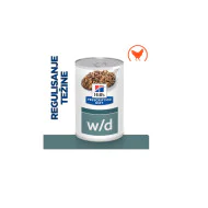 Hill's Prescription Diet dog veterinarska dijeta W/D konzerva 370g