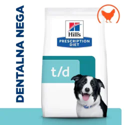 Hill's Prescription Diet dog veterinarska dijeta T/D 4kg Hill's Prescription Diet dog veterinarska dijeta T/D 4kg