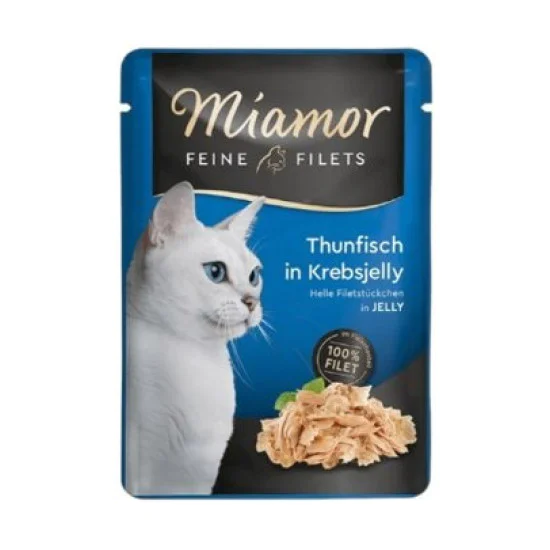 Miamor Feine Filets sos za mačke - Tuna i kraba u želeu 100g Miamor Feine Filets sos za mačke - Tuna i kraba u želeu 100g