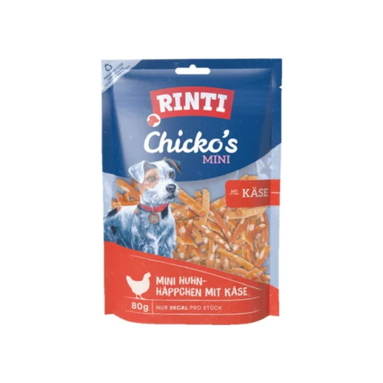 Rinti Chicko Plus MINI poslastica za pse - Piletina i sir 80g Rinti Chicko Plus MINI poslastica za pse - Piletina i sir 80g