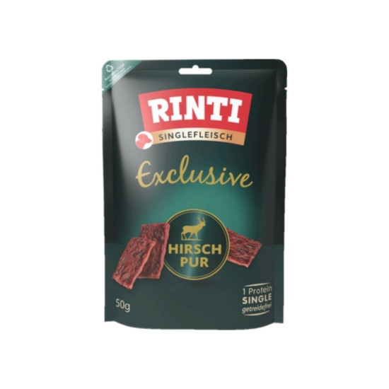 Rinti Exclusive poslastica za pse - Čisto meso jelena 50g