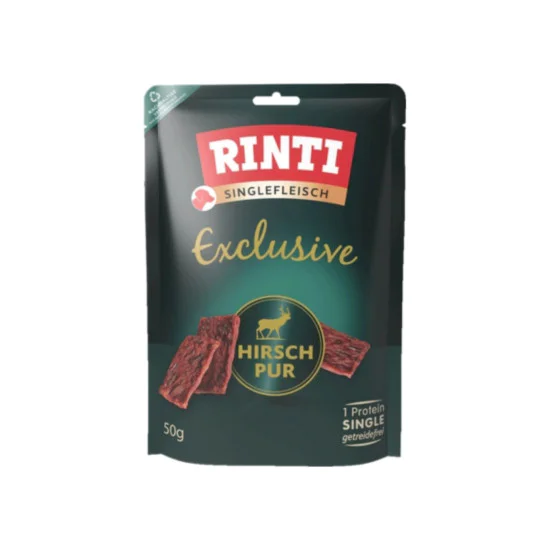 Rinti Exclusive poslastica za pse - Čisto meso jelena 50g