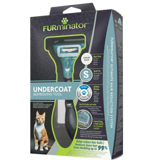 FURminator - četka za male mačke kratke dlake S
