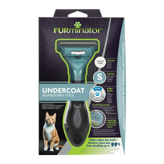 FURminator - četka za male mačke kratke dlake S