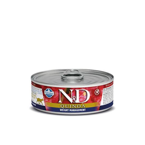 N&D konzerve za mačke Quinoa Weight Management 80g