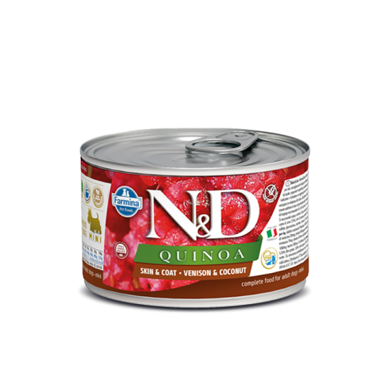 N&D konzerve za pse Quinoa - Venison&Cocconut MINI 140g