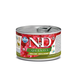 N&D konzerve za pse Quinoa - Duck&Cocconut MINI 140g N&D konzerve za pse Quinoa - Duck&Cocconut MINI 140g