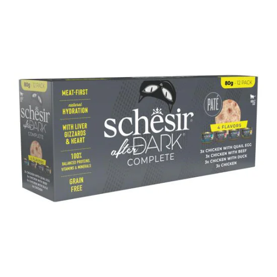 Schesir After Dark Multipack Mix konzerva za mačke u pašteti 12x80g