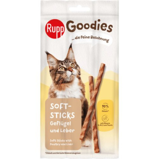 Rupp poslastica za mačke SoftSticks cat - Živina i jetra 3 komada