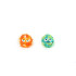 GiGwi Toys Igračka za pse - Crazy Ball Orange 7x7x7cm