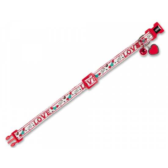 Nobby Ogrlica za mačke - Crveno/bela