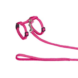 Nobby Set povodac i am za mačke Tufne - Pink