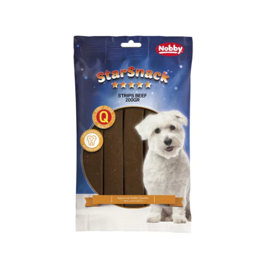 Nobby poslastica za pse Star Snack Strips Beef 20kom 200g Nobby poslastica za pse Star Snack Strips Beef 20kom 200g