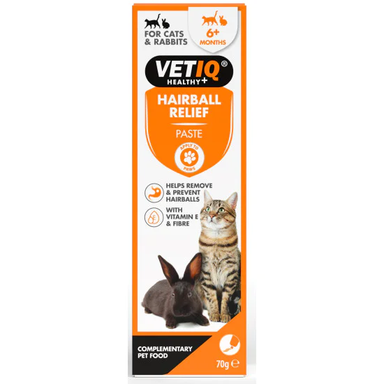 Vet IQ Hairball Relief pasta za mačke i zečeve 70g