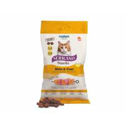 Serrano Snacks poslastice za mačke OMEGA3+DHA - losos 50g