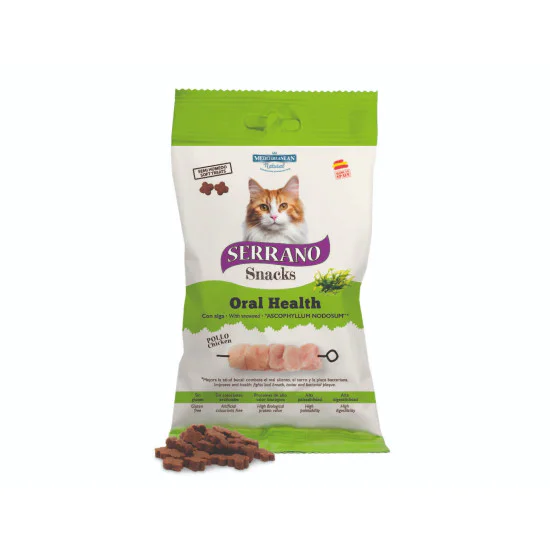 Serrano Snacks poslastice za mačke Oral care - piletina 50g Serrano Snacks poslastice za mačke Oral care - piletina 50g