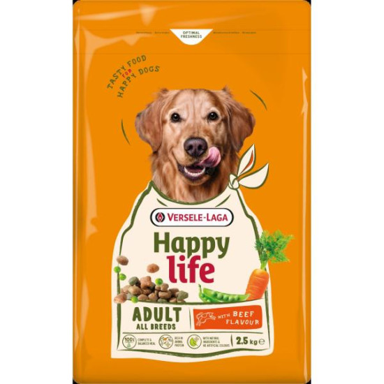 Happy Life hrana za pse Adult Beef 2.5kg Happy Life hrana za pse Adult Beef 2.5kg