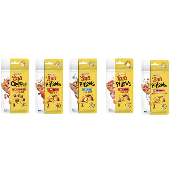 Lara poslastica za mačke Pillows - Beef Hairball control 60g