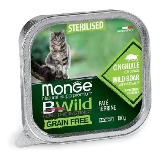 Monge BWild pašteta za mačke - divlja svinja 100g