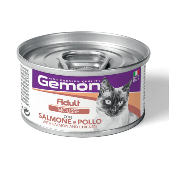 Monge Gemon konzerva za mačke Cat mousse - Losos i piletina 85g Monge Gemon konzerva za mačke Cat mousse - Losos i piletina 85g