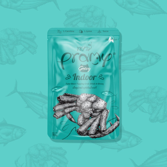 Pramy Cat Indoor - Tuna sa prelivom od surimi štapića u sosu 70g