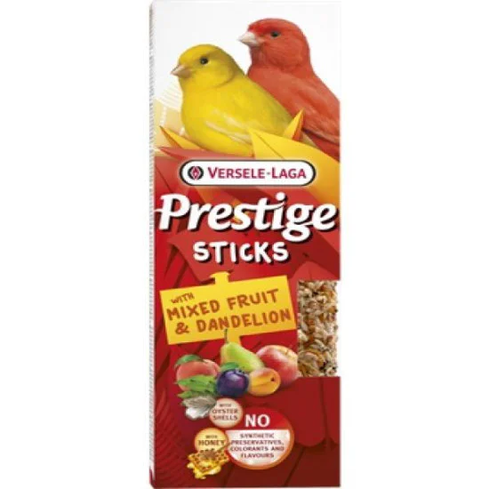 Versele Laga poslastica za ptice 2 sticks Canary Mixed Fruit&Dandelion 60g Versele Laga poslastica za ptice 2 sticks Canary Mixed Fruit&Dandelion 60g